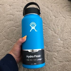 32 oz Wide Mouth pacific blue Hydro Flask new